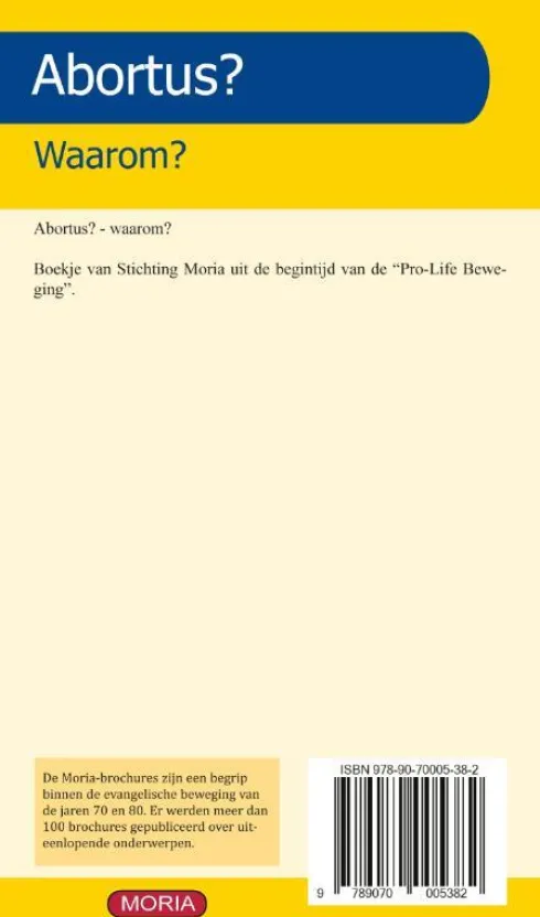 Abortus. Waarom?