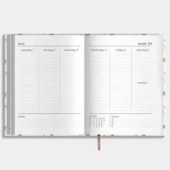 Agenda 2026-2027 A4 Aquarel Bloemetjes
