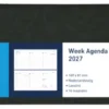 Agenda 2025 Ryam Memoplan 7 Mundior 7Dagen/2Pagina's Landscape Zwart