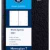 Agenda 2025 Ryam Memoplan 7 Suprema 7Dagen/2Pagina's Zwart