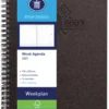 Agenda 2025 Ryam Weekplan Wire-O 7Dagen/2Pagina's Zwart