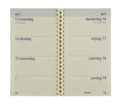 Agendavulling 2025 Brepols Optivision Pocket 7Dagen/2Pagina's