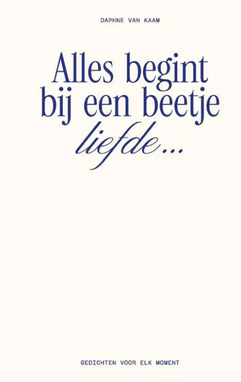 Alles begint bij een beetje liefde…