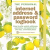 Amalfi Lemons Internet Address & Password Logbook (Removable Cover Band for Security)