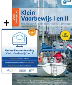 ANWB Cursusboek Klein Vaarbewijs I en II inclusief online examentraining