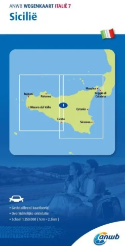 ANWB*Wegenkaart Italië 7. Sicilië