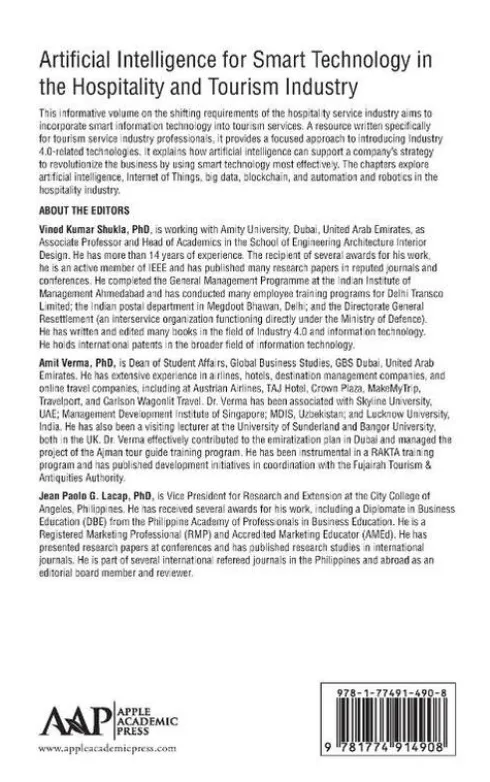 Artificial Intelligence for Smart Technology in the Hospitality and Tourism Industry