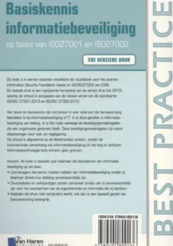 Basiskennis informatiebeveiliging op basis van ISO27001 en ISO27002