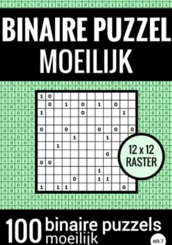Binaire Puzzel Moeilijk - Puzzelboek met 100 Binairo's - NR.7