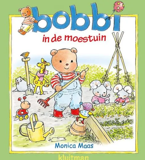 Bobbi in de moestuin