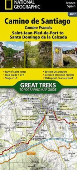 Camino de Santiago -Camino Frances 1 of 4 Map