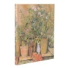 Cezanne’s Terracotta Pots and Flowers Ultra Lined Hardback Journal (Elastic Band Closure)