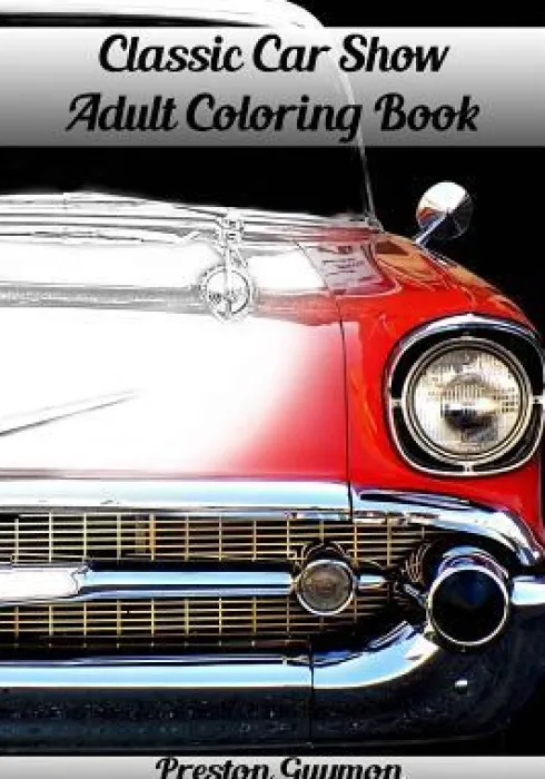 Classic Car Show Adult Coloring Book