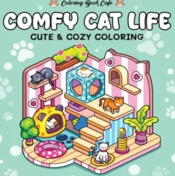 Comfy cat life - Coloring Book Cafe