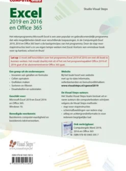 Computergids Excel 2019, 2016 en 2016 en Office 365