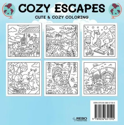 Cozy escapes - Coloring Book Cafe