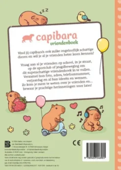 Cute & Cosy Capibara vriendenboek