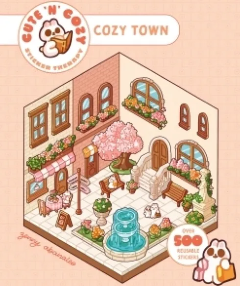 Cute 'n' Cozy Sticker Therapy: Cozy Town