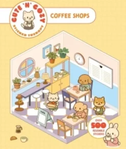 Cute 'n' Cozy Sticker Therapy: Coffee Shops