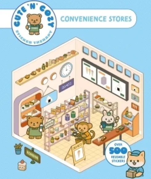 Cute 'n' Cozy Sticker Therapy: Convenience Stores