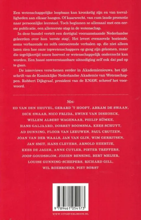 De eerste stap in de wetenschap