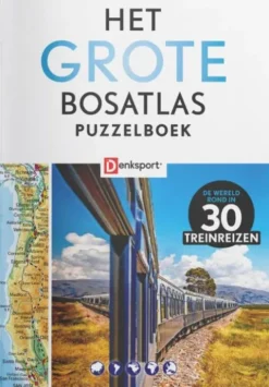 Denksport - Het Grote Bosatlas Puzzelboek - Treinreizen