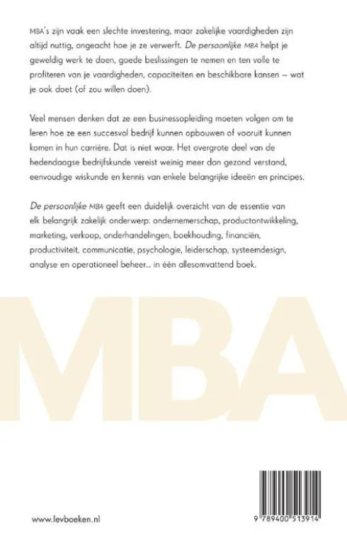 De persoonlijke MBA