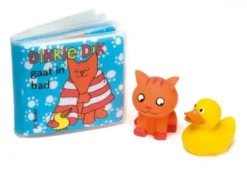 Dikkie Dik gaat in bad (met twee waterspuiters)