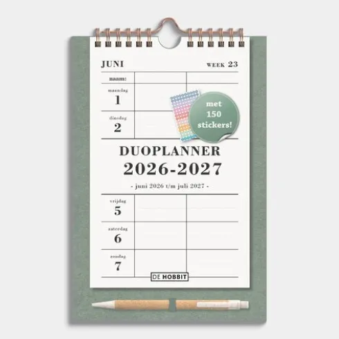 Duoplanner 2026-2027 A5+ Groen