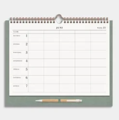 Familieplanner 2026-2027 A4+ Groen Luxe