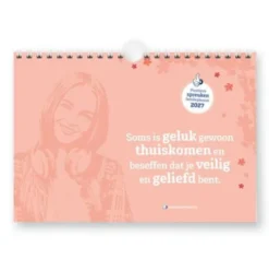 Familieplanner positieve spreuken 2027