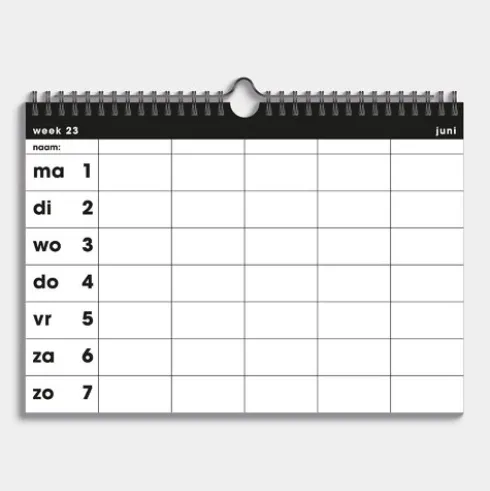Fam. Planner Spiraal D5 26/27