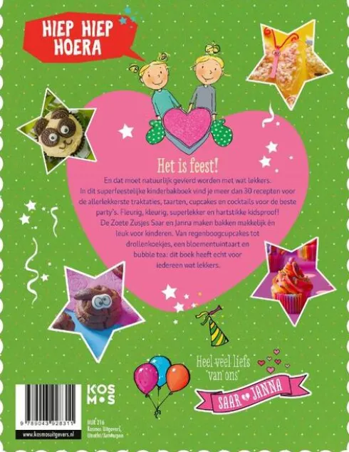 Feest met de Zoete Zusjes bakboek met meer dan 30 recepten