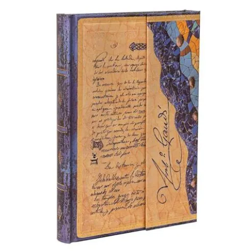 Gaudi, The Manuscript of Reus (Embellished Manuscripts Collection) Midi Unlined Hardback Journal (Elastic Band Closure)