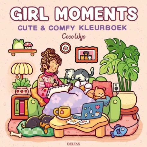 Girl Moments Cute & Comfy kleurboek Coco Wyo
