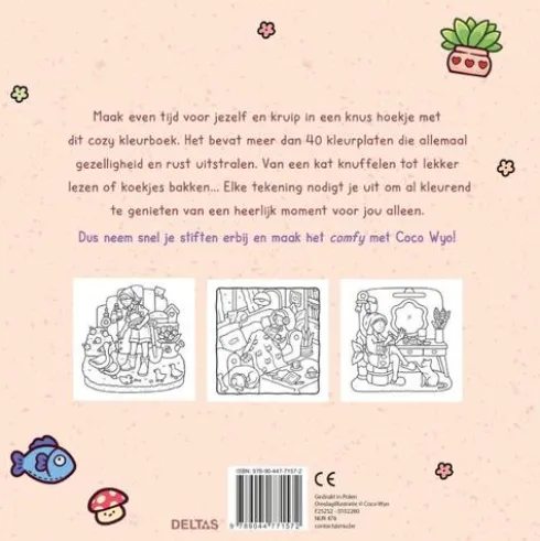 Girl Moments Cute & Comfy kleurboek Coco Wyo