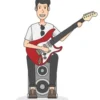 Gitaarakkoorden- Gitaartabs Notenschrift- Bladmuziek (A4) Man Guitar- Allets Comfort