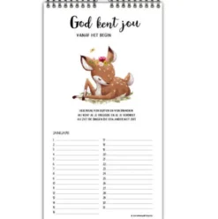 God houdt van jou! Verjaardagskalender