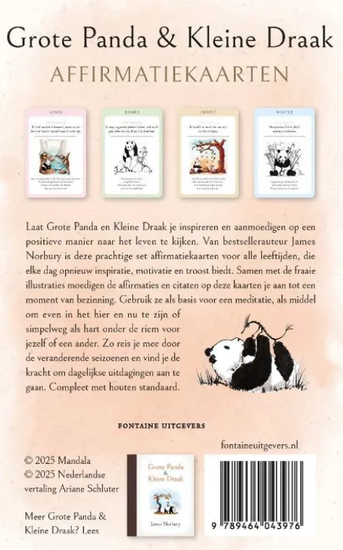 Grote Panda & Kleine Draak - affirmatiekaarten