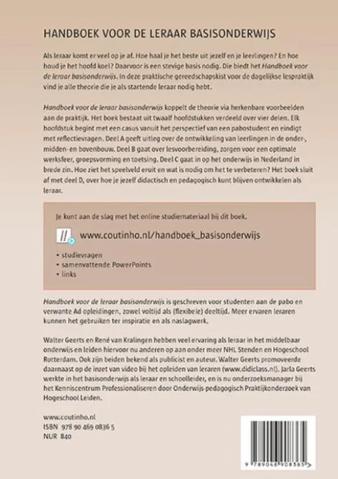 Handboek voor de leraar basisonderwijs