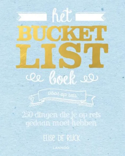 Het Bucketlist boek voor op reis