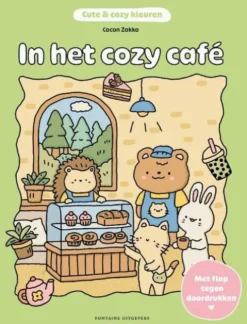 In het cozy café