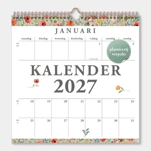 Jaarkalender Vintage Bloem 2027