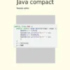 Java compact