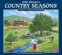 John Sloane's Country Seasons® 2027 Deluxe Wall Calendar