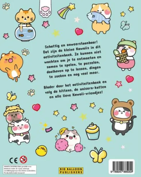Kawaii kittens & friends activiteitenboek
