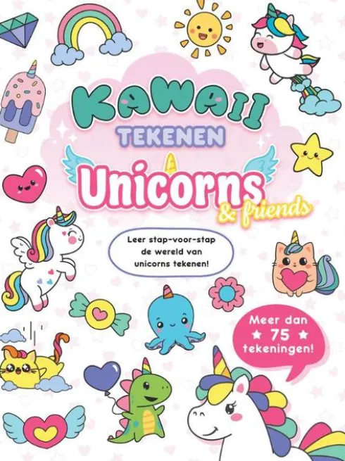 Kawaii tekenen unicorns & friends