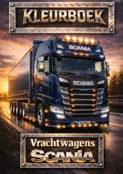 Kleurboek, Scania vrachtwagens.