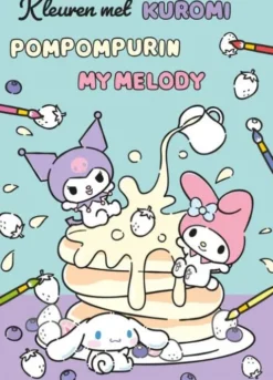 Kleuren met Kuromi, Pompompurin, My Melody