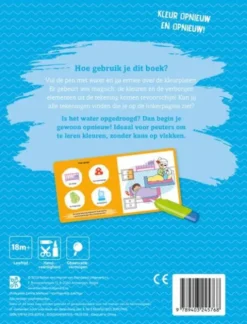 Kleuren met water voor de kleintjes: In de crèche